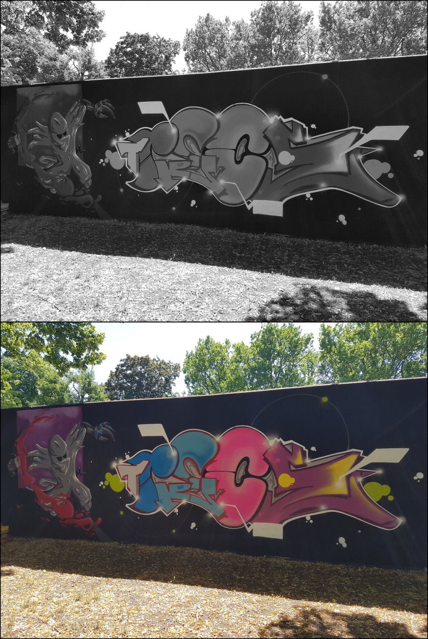 Graffiti Wall - Photo by TI13BERLIN - HEPS, 'TRECE, TIT (2018)