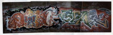 Graffiti Wall in Südende berlin - Photo by TI13BERLIN - SNAP, TIT, TI13 (1994)
