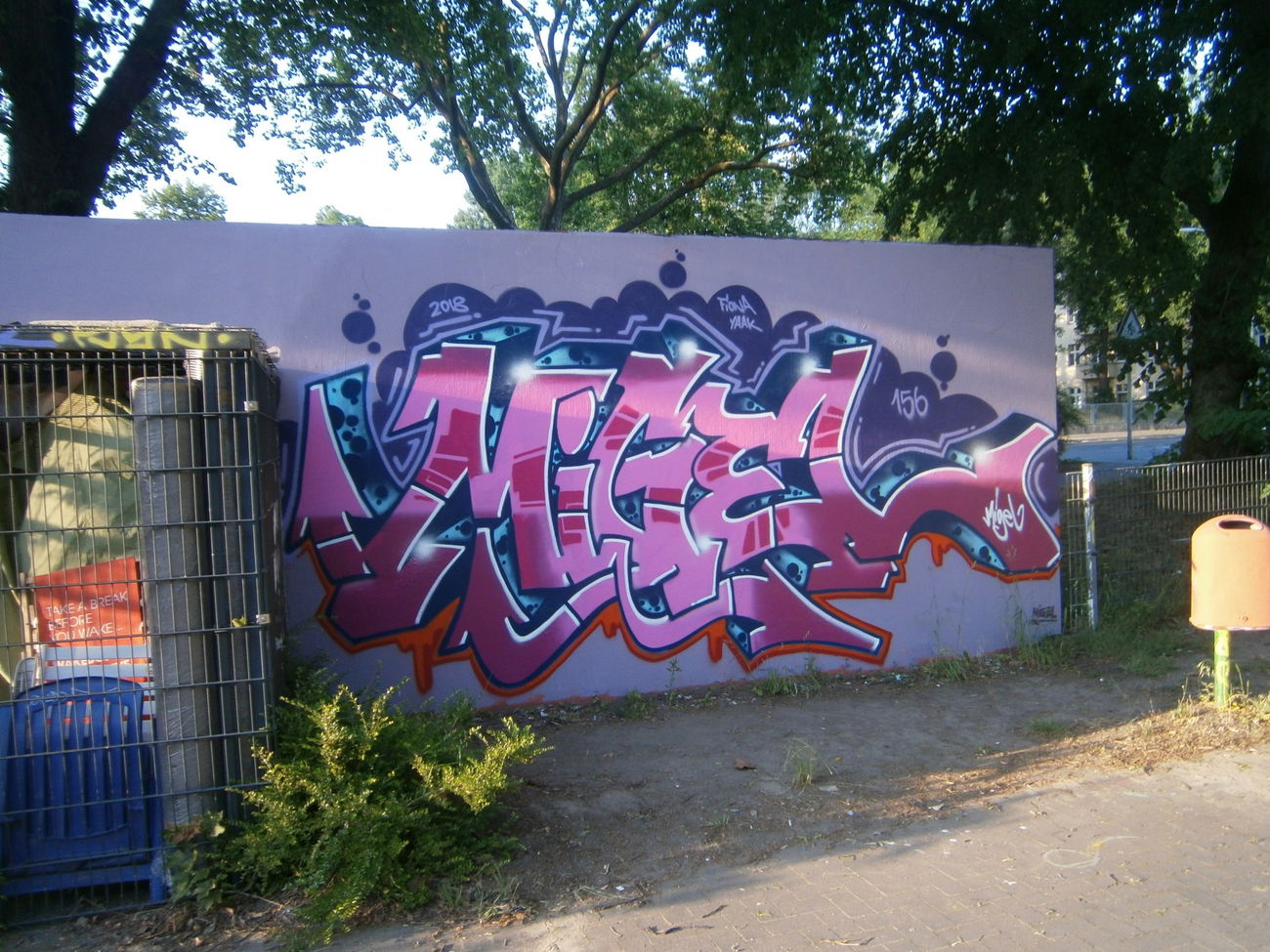 Graffiti Wall - Photo by TI13BERLIN - ATZPAC, MIGEL, 156 (2018)