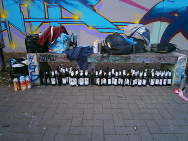 Graffiti Wall - Photo by TI13BERLIN - BerlinerKindl, Sterni, ATZPAC (2018)