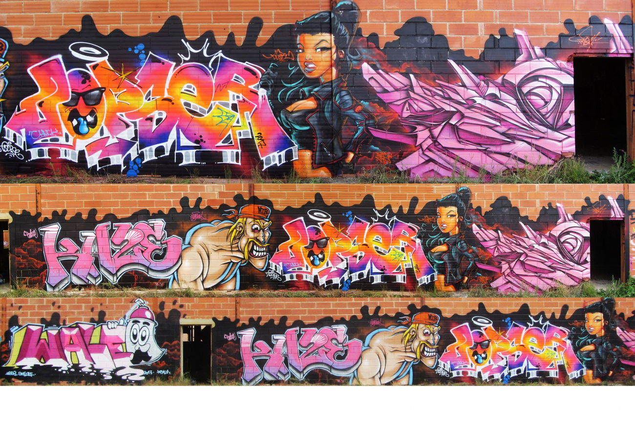 Graffiti Wall in France - Photo by TIGR - graffiti (2017)