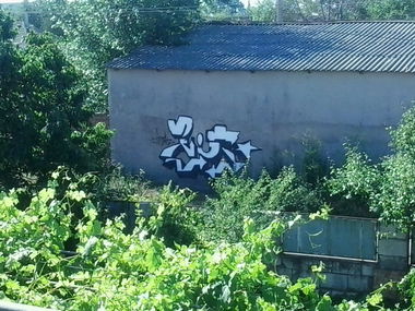 Graffiti Bombing in Ukraine - Photo by TIROK (2013)