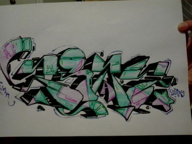 Graffiti Sketch in Ukraine - Photo by TIROK (2013)