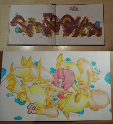 Graffiti Sketch in Ukraine - Photo by TIROK (2013)