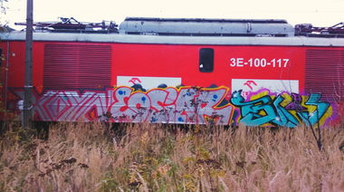 Graffiti Train - Photo by TLENOWY - koyn, eosiar, blov
