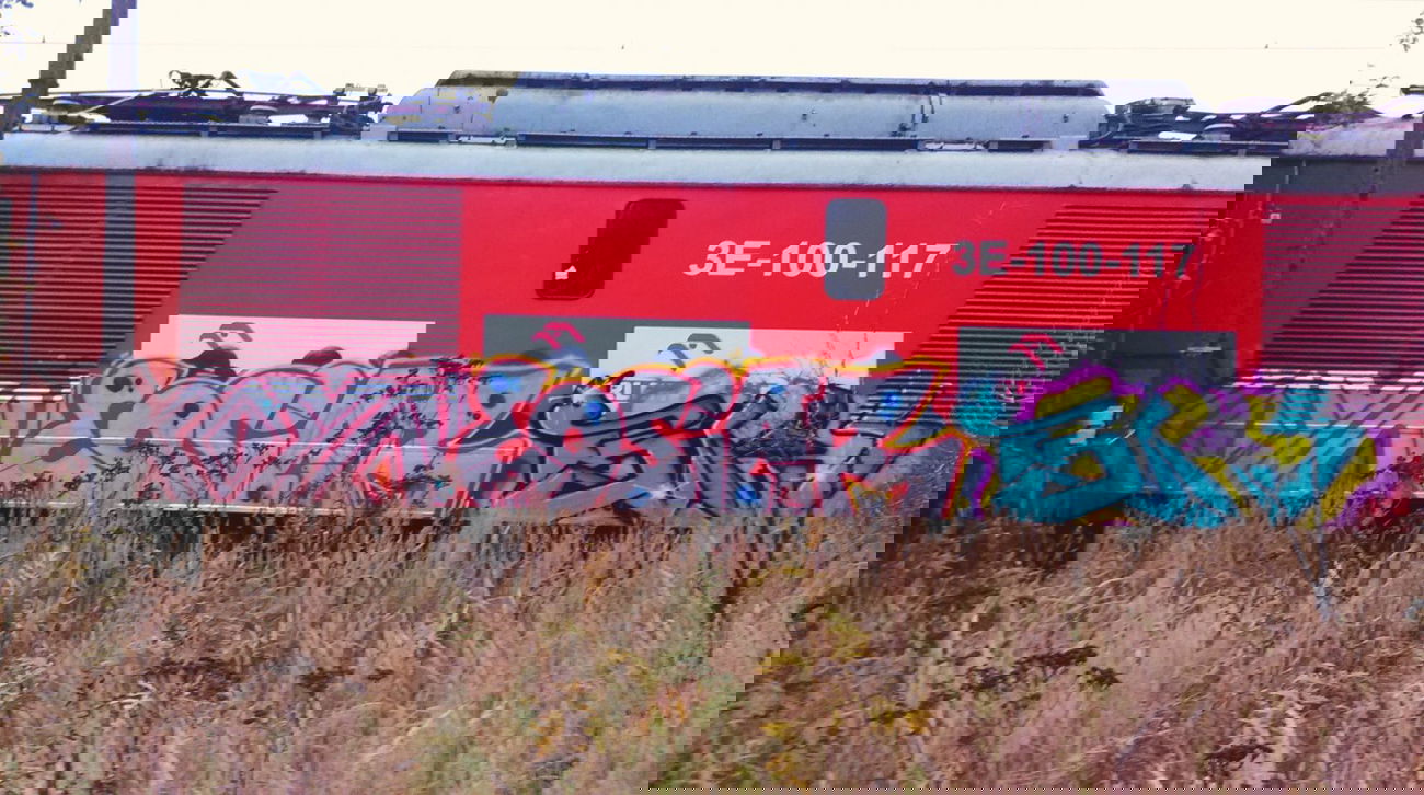 Graffiti Train - Photo by TLENOWY - koyn, eosiar, blov