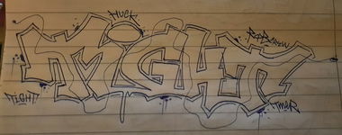 Graffiti Sketch - Photo by TMZ - RQB