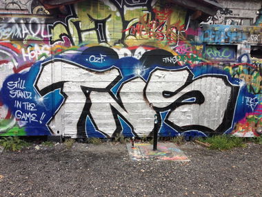Graffiti Bombing in Oberstreu - Photo by TNS (2013)
