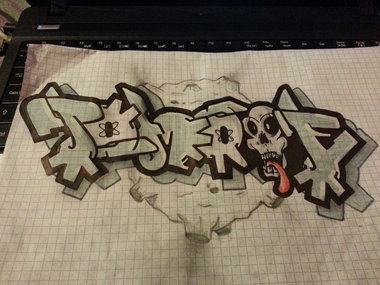 Graffiti Sketch - Photo by TOMONE