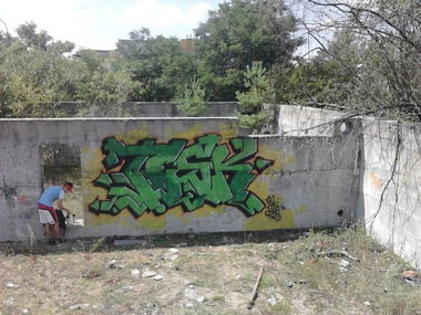 Graffiti Wall in Netishyn - Photo by TONE_UA - TESK_TONE (2012)