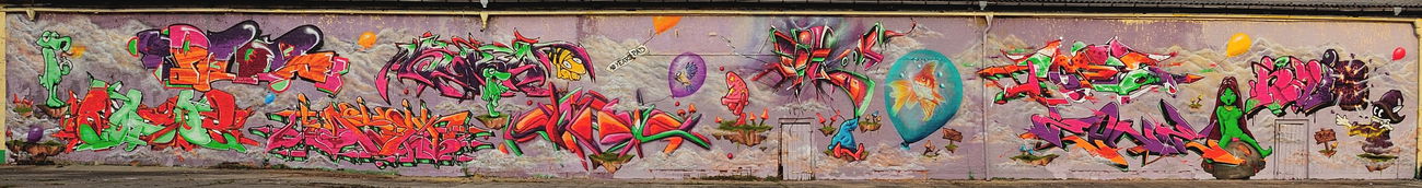 Graffiti Wall - Photo by TOSE - Rowdy, Dexr, Jasen (2016)