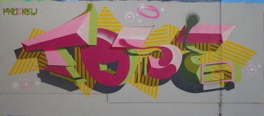 Graffiti Wall in Leipzig - Photo by TOSE - Tose, PAD (2013)