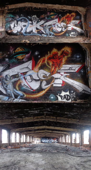Graffiti Wall in Leipzig - Photo by TOSE - Nook, Tose, PAD (2014)