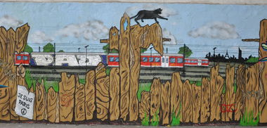 Graffiti Wall - Photo by TOSE - PAD, yard, train (2015)