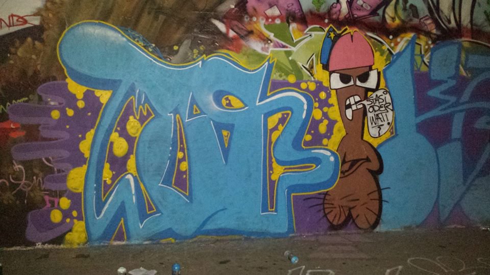 Graffiti Wall in Kassel - Photo by TOSPER - tosp, kotze, hrs