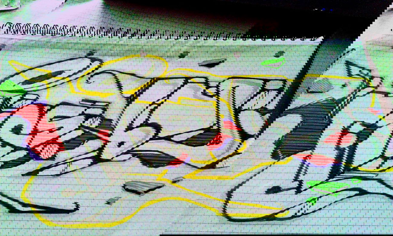 Graffiti Sketch - Photo by TOTAL86 - Cosby, Total, Poland (2014)