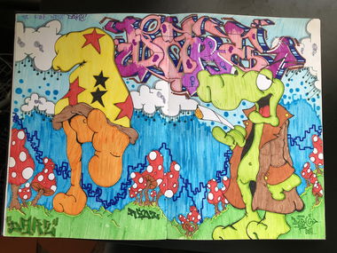 Graffiti Sketch - Photo by TOYDESTROYER1