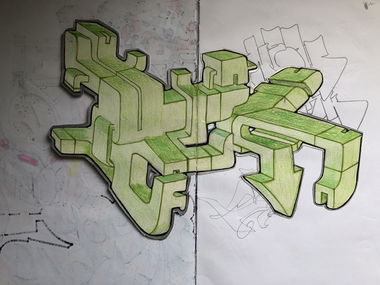 Graffiti Sketch - Photo by TOYDESTROYER1