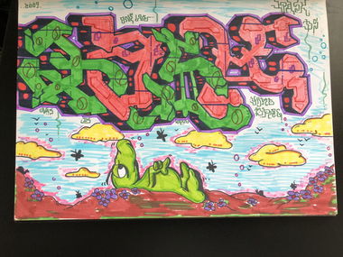 Graffiti Sketch - Photo by TOYDESTROYER1