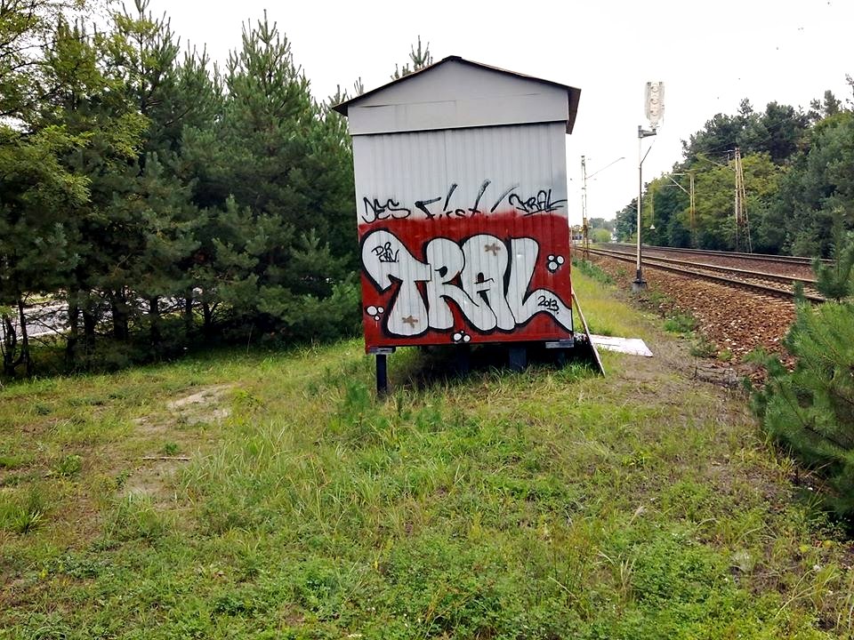 Graffiti Bombing in Warsaw - Photo by TRAL