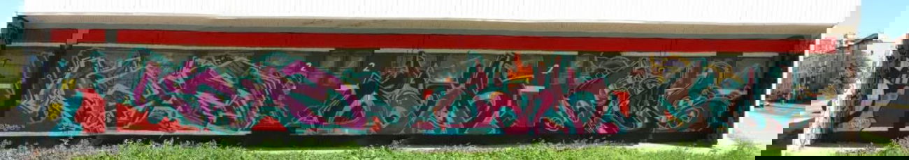 Graffiti Wall in Torun - Photo by TRONER - Krym, Baik, Okas (2013)