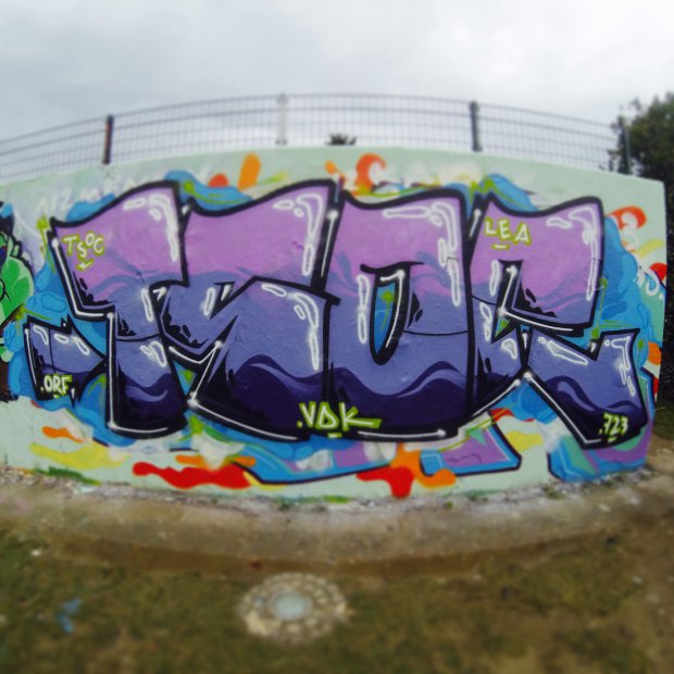 Graffiti Wall - Photo by TSOC - Tsoc, 723, vdk (2014)