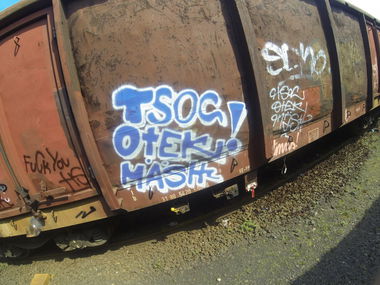 Graffiti Train - Photo by TSOC - tsoc, otek, mäsh