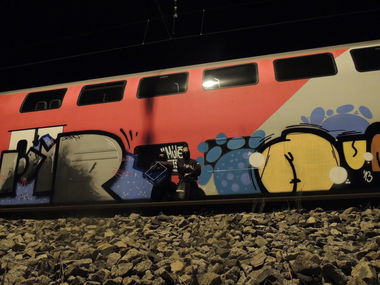 Graffiti Train - Photo by TSUPERCREW - DINAMIC, DUO (2013)