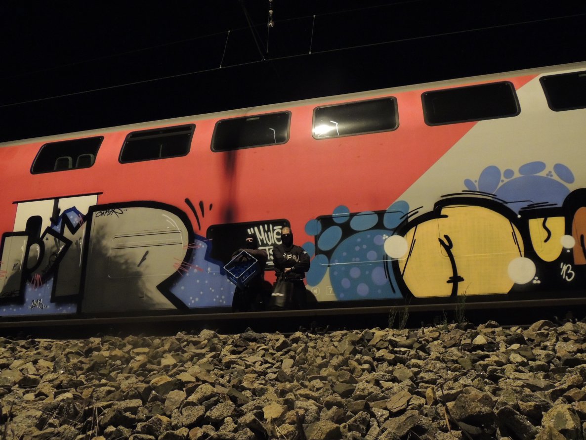 Graffiti Train - Photo by TSUPERCREW - DINAMIC, DUO (2013)