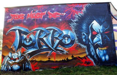 Graffiti Wall in Poland - Photo by TURBO - OSPA, TURBO, LOBO (2010)