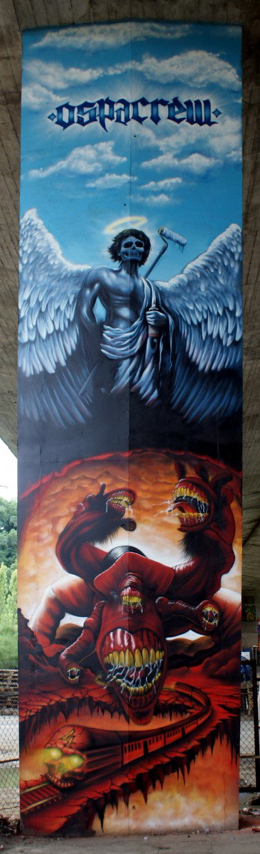 Graffiti Wall in WARSAW - Photo by TURBO - MALIK, TURBO, OSPA (2011)