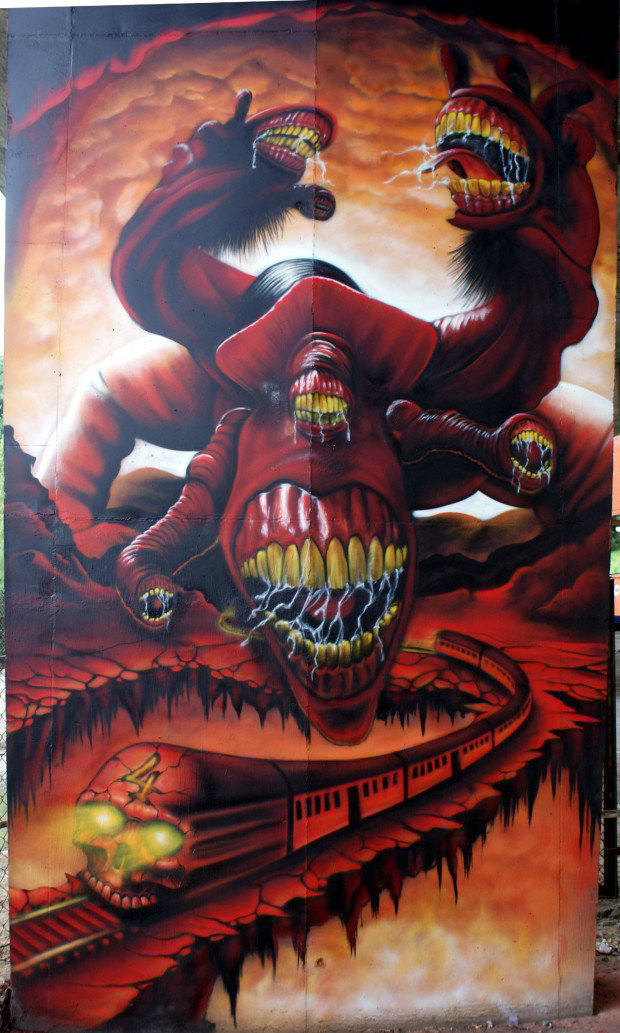 Graffiti Wall in WARSAW - Photo by TURBO - TURBO, OSPA (2011)