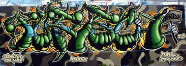 Graffiti Wall in Wien - Photo by TURBO - TURBO, OSPA (2010)