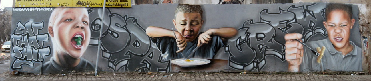 Graffiti Wall in Poland - Photo by TURBO - KIS, MALIK, TURBO (2009)