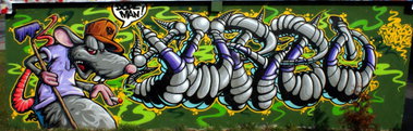 Graffiti Wall in Poland - Photo by TURBO - MALIK, TURBO, OSPA (2011)