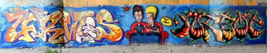 Graffiti Wall in WARSAW - Photo by TURBO - URWIS, TURBO (2011)