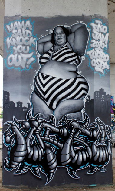 Graffiti Wall in Szczecin - Photo by TURBO - TURBO, OSPA (2010)