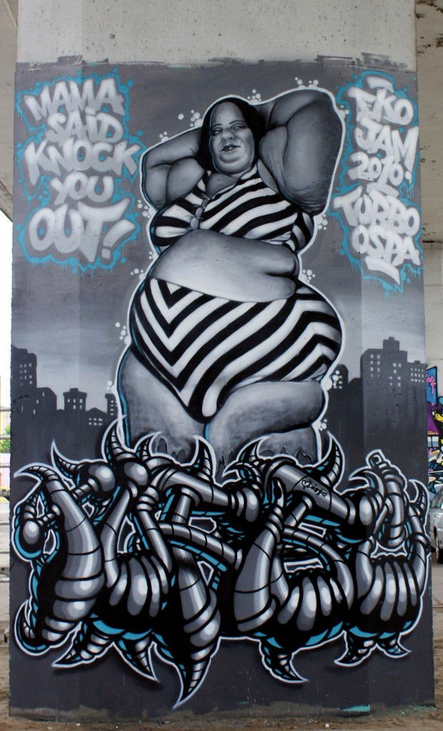 Graffiti Wall in Szczecin - Photo by TURBO - TURBO, OSPA (2010)