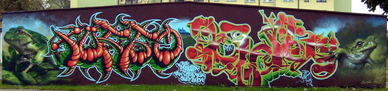 Graffiti Wall in Nowy Sacz - Photo by TURBO - MORS, TURBO, PLIK (2010)