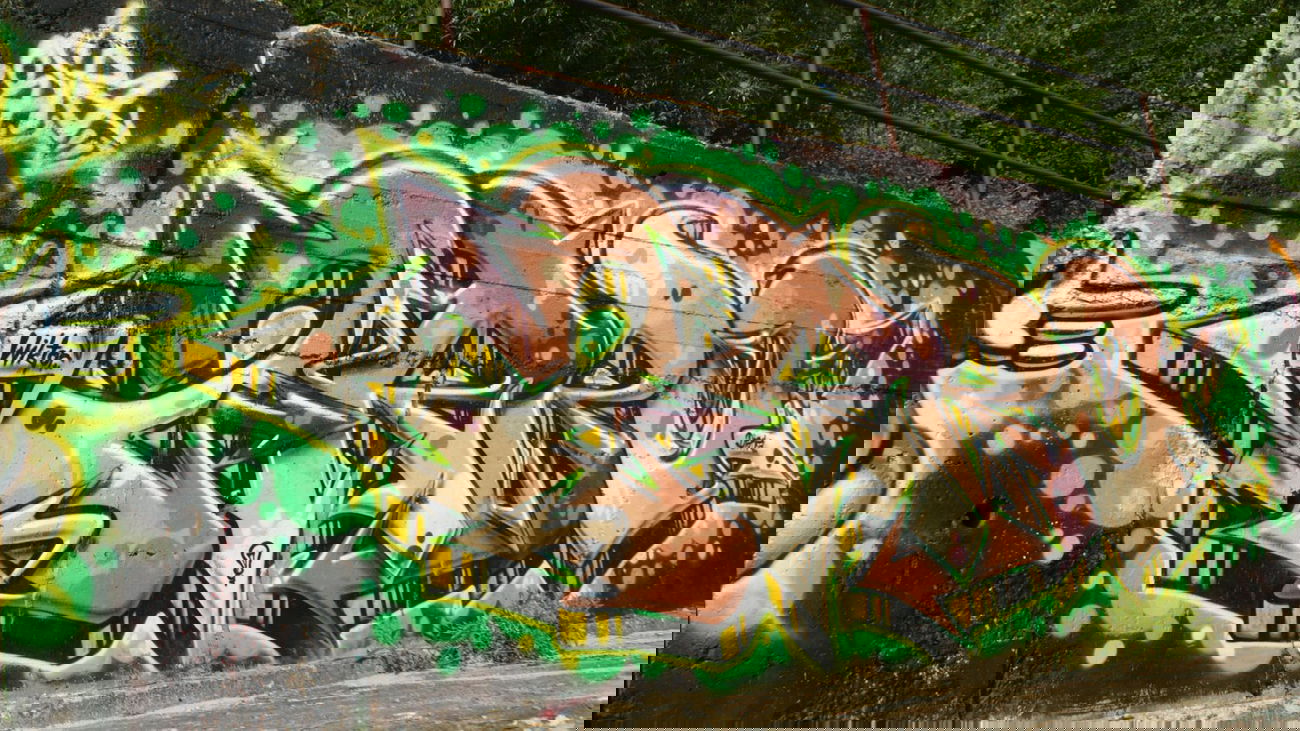 Graffiti Wall in Zarzecze, ?ywiec County - Photo by TURBO (2014)