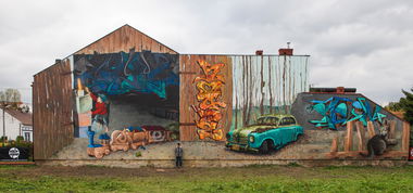 Graffiti Wall in Nowy Sacz - Photo by TURBO - turbo, mors, leser