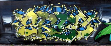 Graffiti Wall in Nowy Sacz - Photo by TURBO (2015)