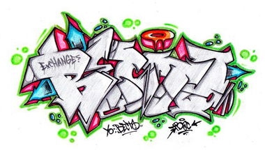 Graffiti Sketch - Photo by TWOS