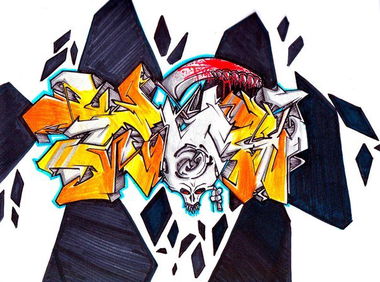 Graffiti Sketch - Photo by TWOS