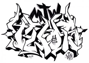 Graffiti Sketch - Photo by TWOS - TWOS