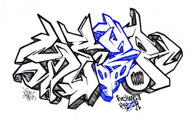 Graffiti Sketch - Photo by TWOS - TWOS