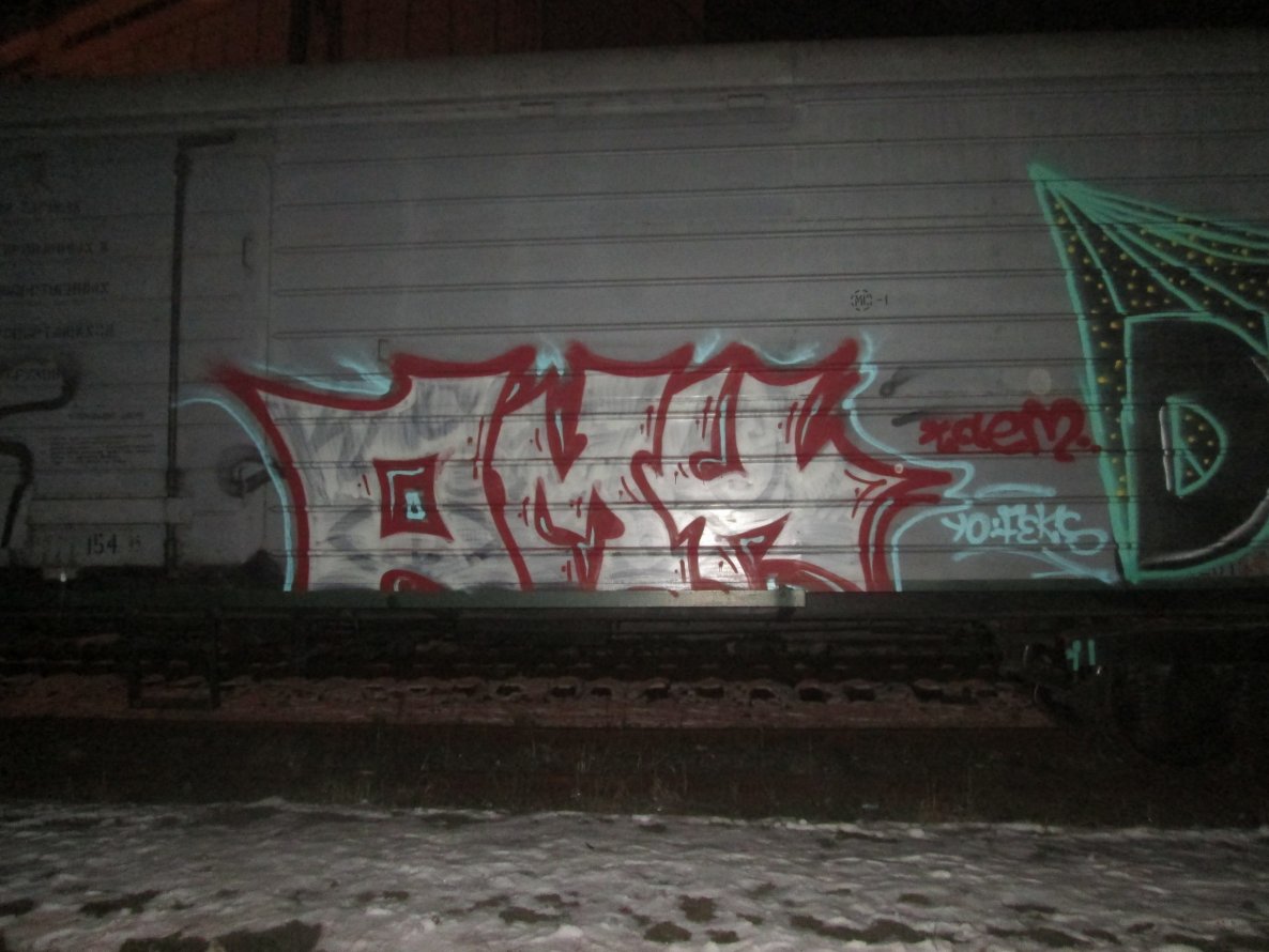 Graffiti Train - Photo by Taemletterz - omk, taem, taemletterz (2013)