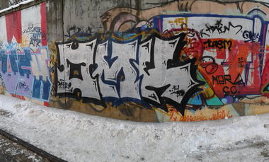 Graffiti Bombing - Photo by Taemletterz - taemletterz, taem, omk (2014)