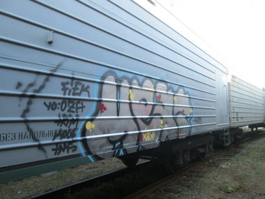 Graffiti Train - Photo by Taemletterz - taem, taemletterz, omk (2013)