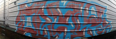 Graffiti Train - Photo by Taemletterz - taem, taemletterz, omk (2014)